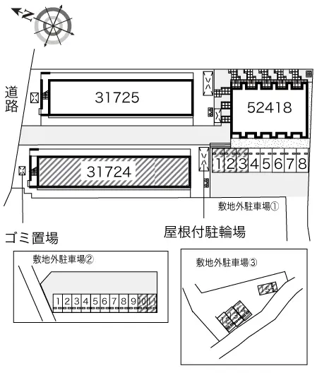 ★手数料０円★さいたま市南区大谷口　月極駐車場（LP）